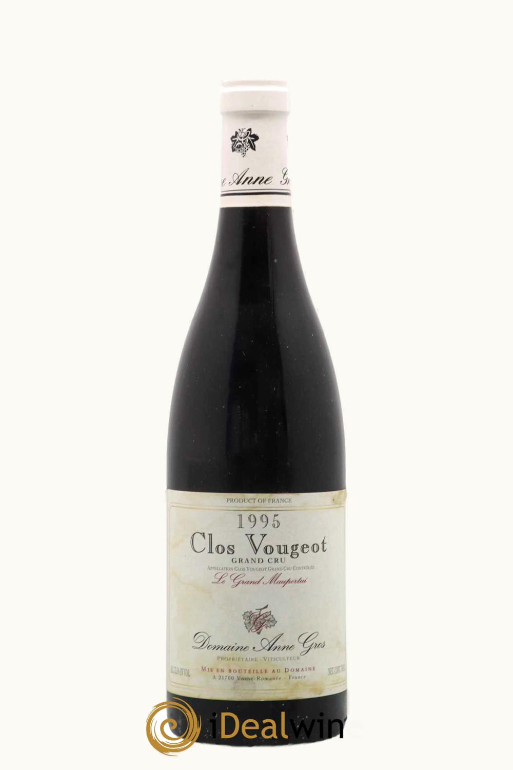 Domaine Anne Gros Grand Cru Le Maupertui Cote Nuit Clos de Vougeot, 1995