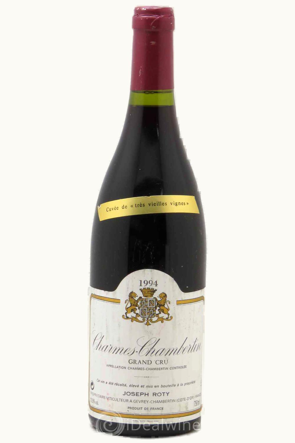 Joseph Philip Roty Tres Vieilles Vigne Grand Cru Charmes Chambertin Gevrey Cote de Nuit, 1994