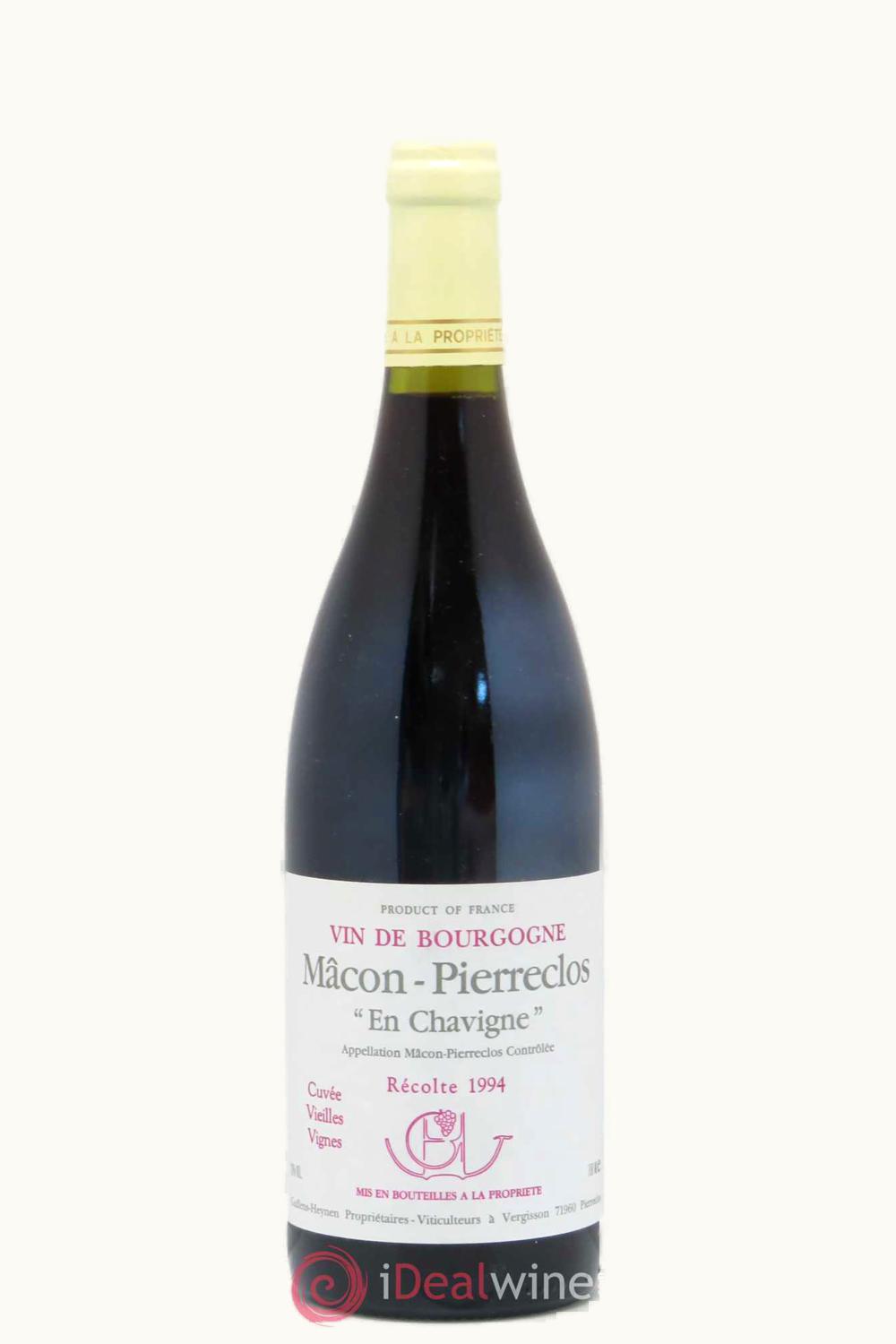 Guffens-Heynen Le Chavigne Macon Pierreclos Maconnais Burgundy, 1994