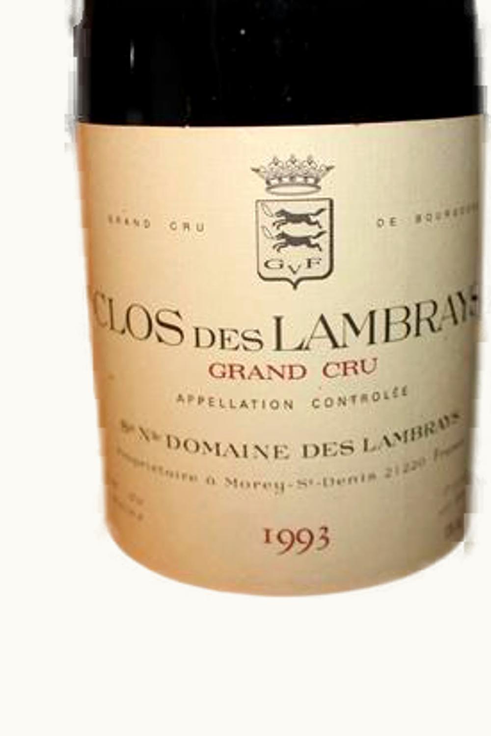 Domaine de Lambrays Domaine de Lambrays Clos Grand Cru Cote Nuit Morey St Denis Burgundy, 1993