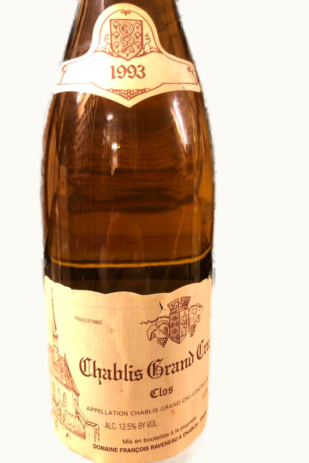 Domaine François Raveneau Domaine Francois Raveneau Les Clos Chablis Grand Cru, 1993