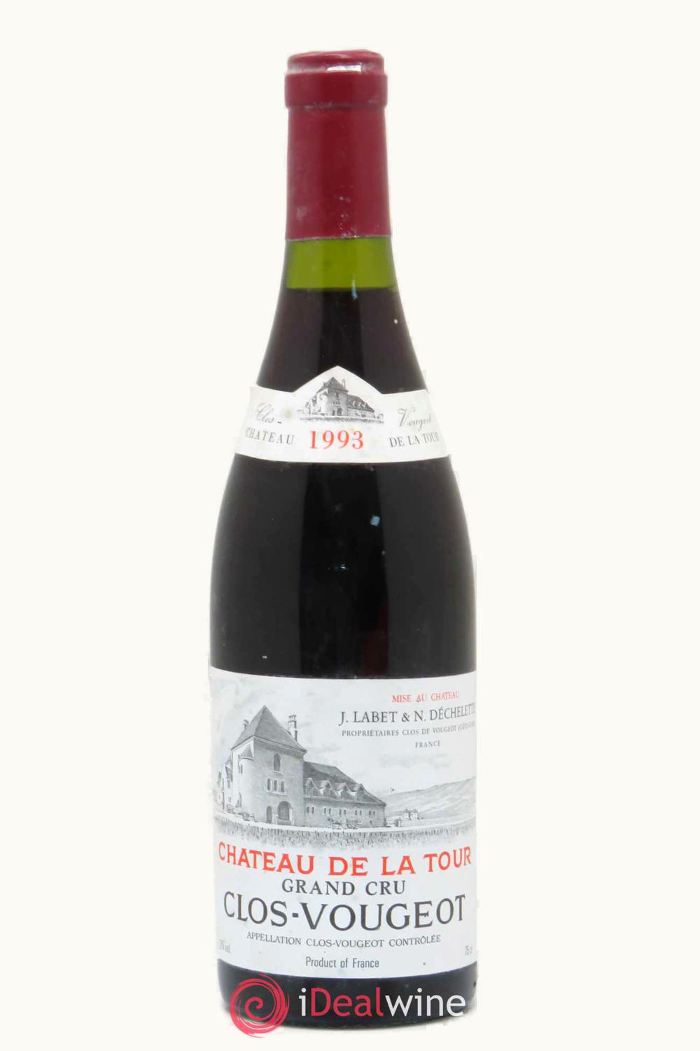 Labet & Dechelette Chateau de La Tour Clos Grand Cru Cote Nuit Vougeot, 1993