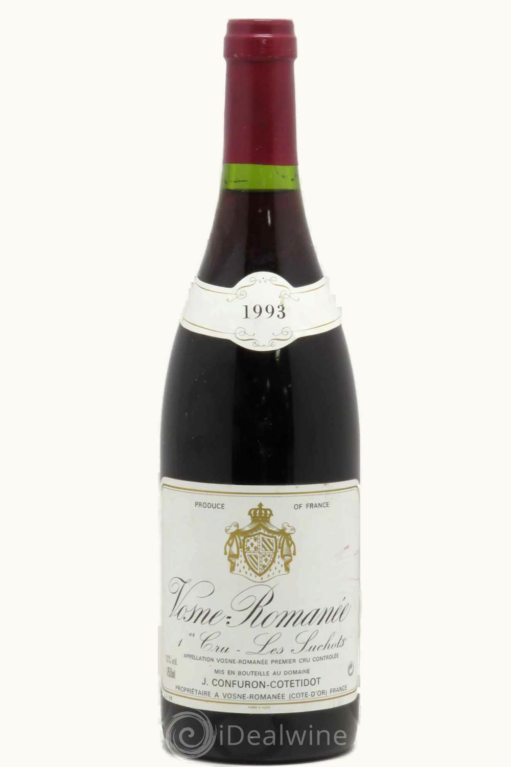 Domaine Confuron Cotetidot Les Suchots Vosne Romanee Premier Cru Cote de Nuit, 1993