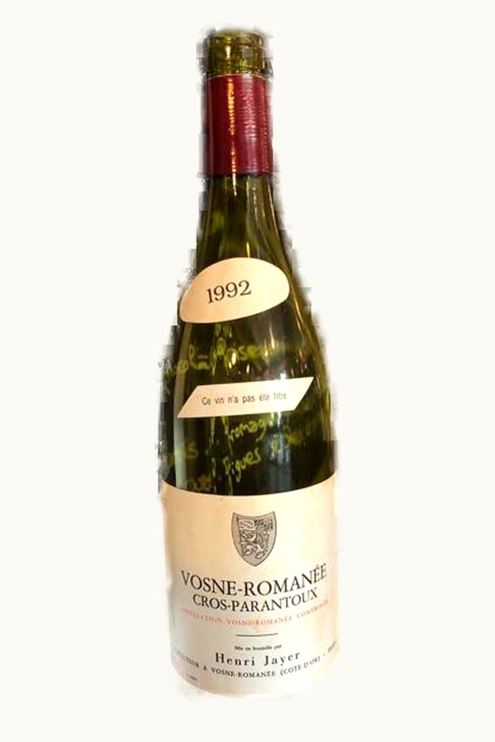 Domaine Henri Jayer Domaine Henri Jayer Cros Parantoux Vosne-Romanee Premier Cru, 1992