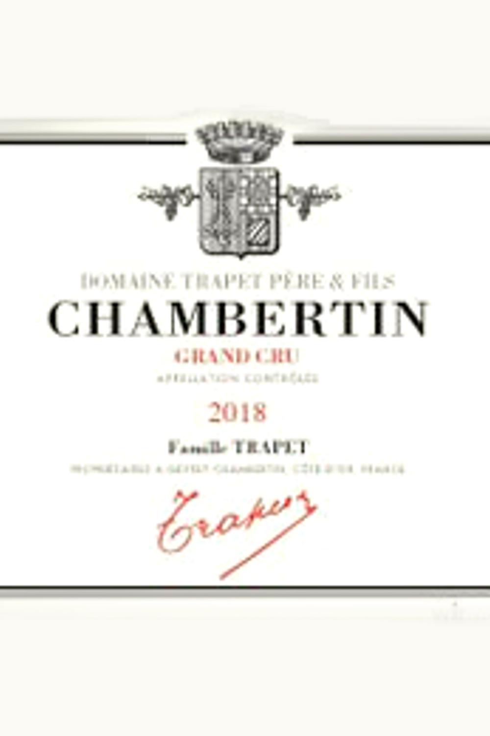 Domaine Trappet Père Chambertin Grand Cru, 1992