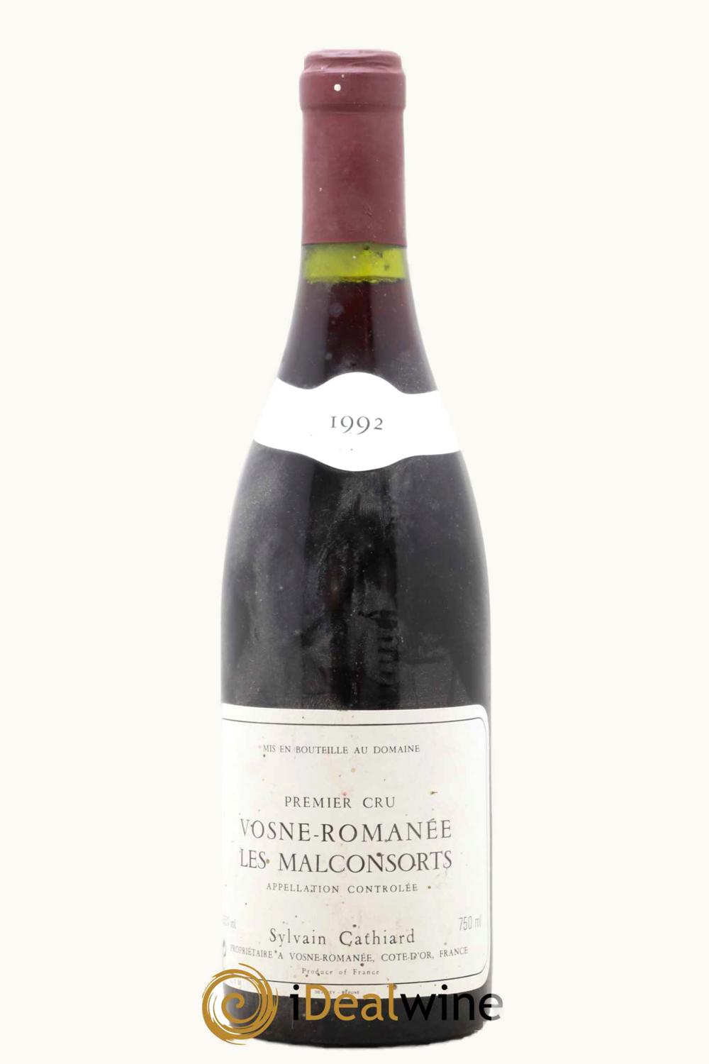Sylvain Cathiard Aux Malconsort Vosne-Romanee Premier Cru, 1992
