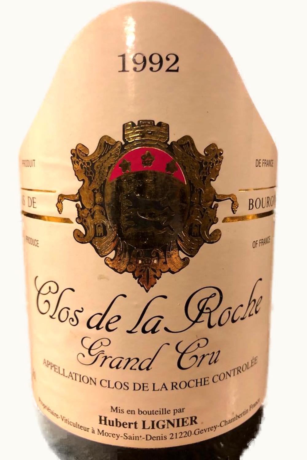 Domaine Hubert Lignier Grand Cru Clos de la Roche, 1992