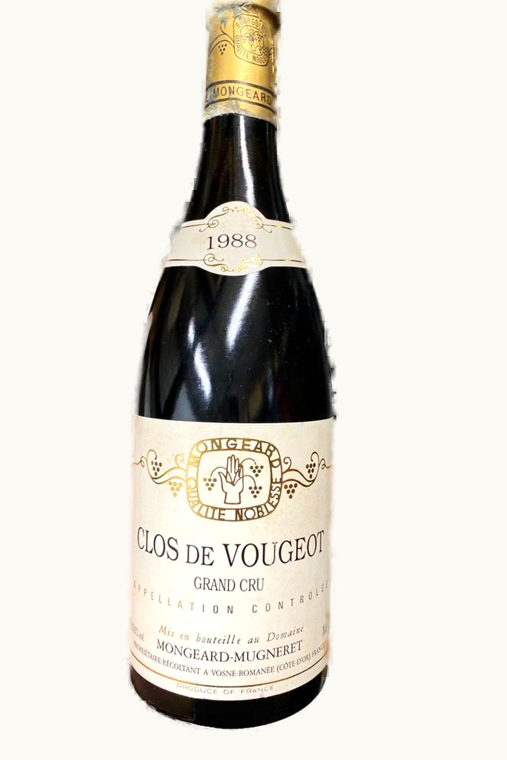 Domaine Mongeard-Mugneret Grand Cru Cote Nuit Clos de Vougeot, 1991