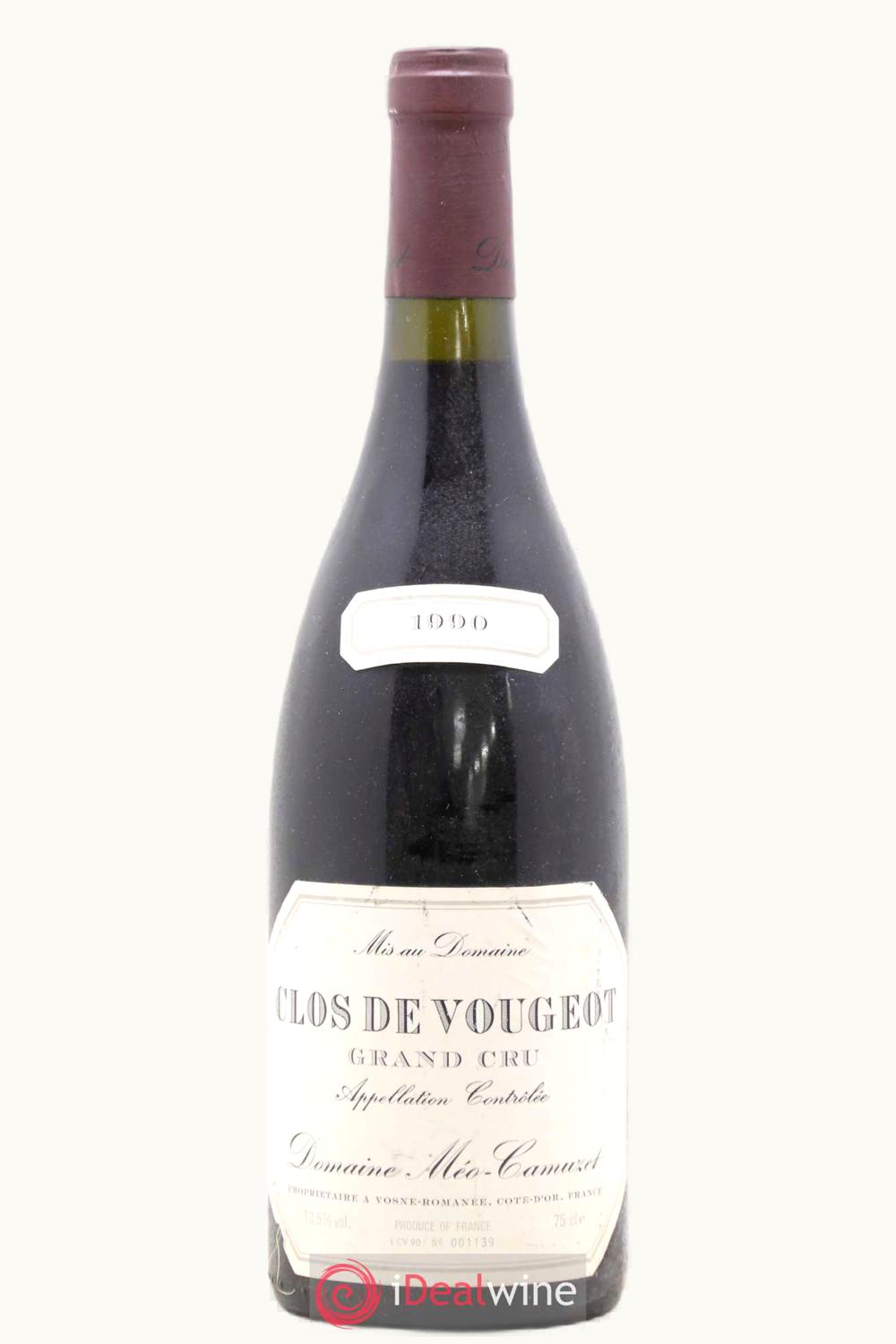 Domaine Méo-Camuzet Grand Cru Clos de Vougeot Cote de Nuit, 1990