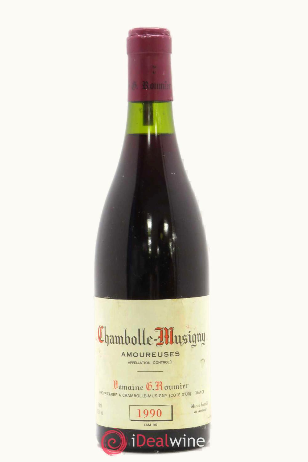 Domaine George Christoph Roumier Les Amoureuses Chambolle-Musigny Premier Cru Cote de Nuit, 1990