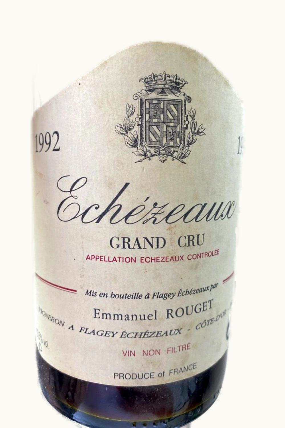 Emmanuel Rouget Grand Cru Echezeaux Flagey Cote de Nuit, 1990