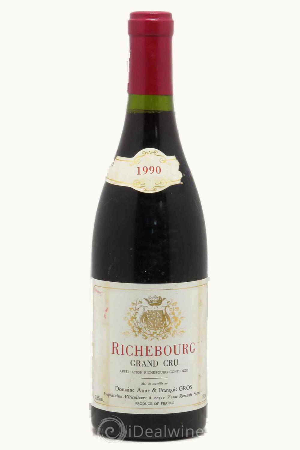 Domaine A. F. Gros Grand Cru Richebourg Vosne-Romanee Cote de Nuit, 1990