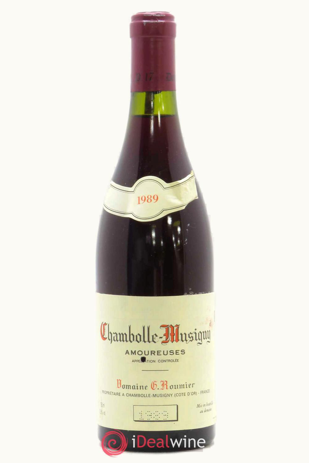 Domaine George Christoph Roumier Les Amoureuses Chambolle-Musigny Premier Cru Cote de Nuit, 1989