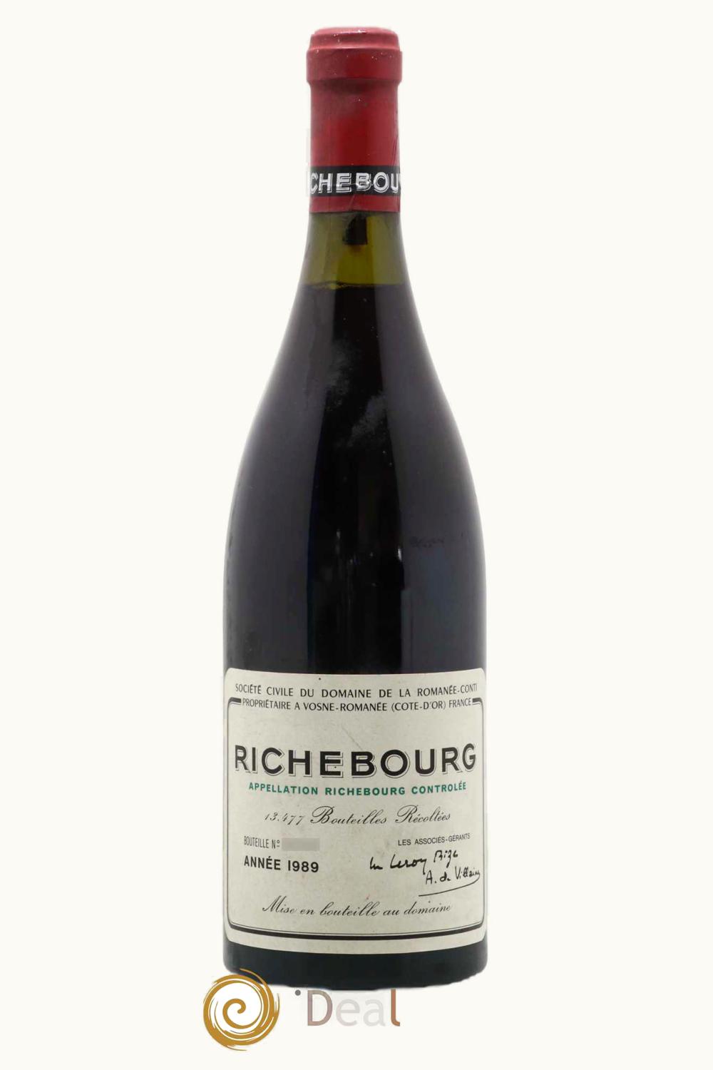 Domaine de la Romanée-Conti Domaine de la Romanée-Conti Grand Cru Cote Nuit Richebourg Vosne, 1989