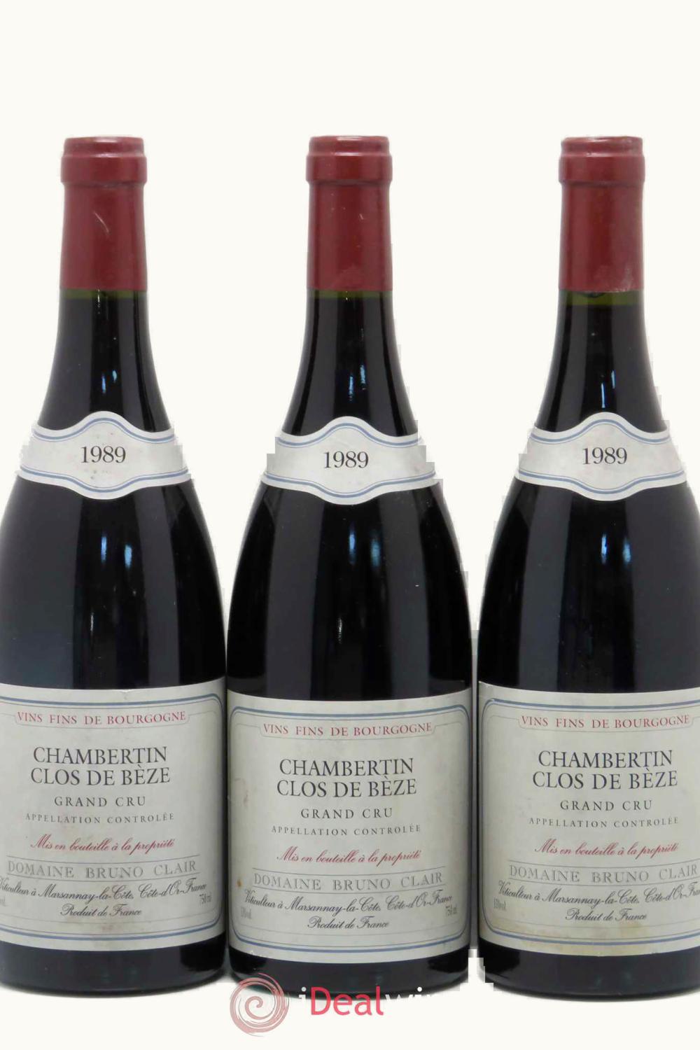 Domaine Bruno Clair Grand Cru Cote Nuit Chambertin Clos de Beze, 1989