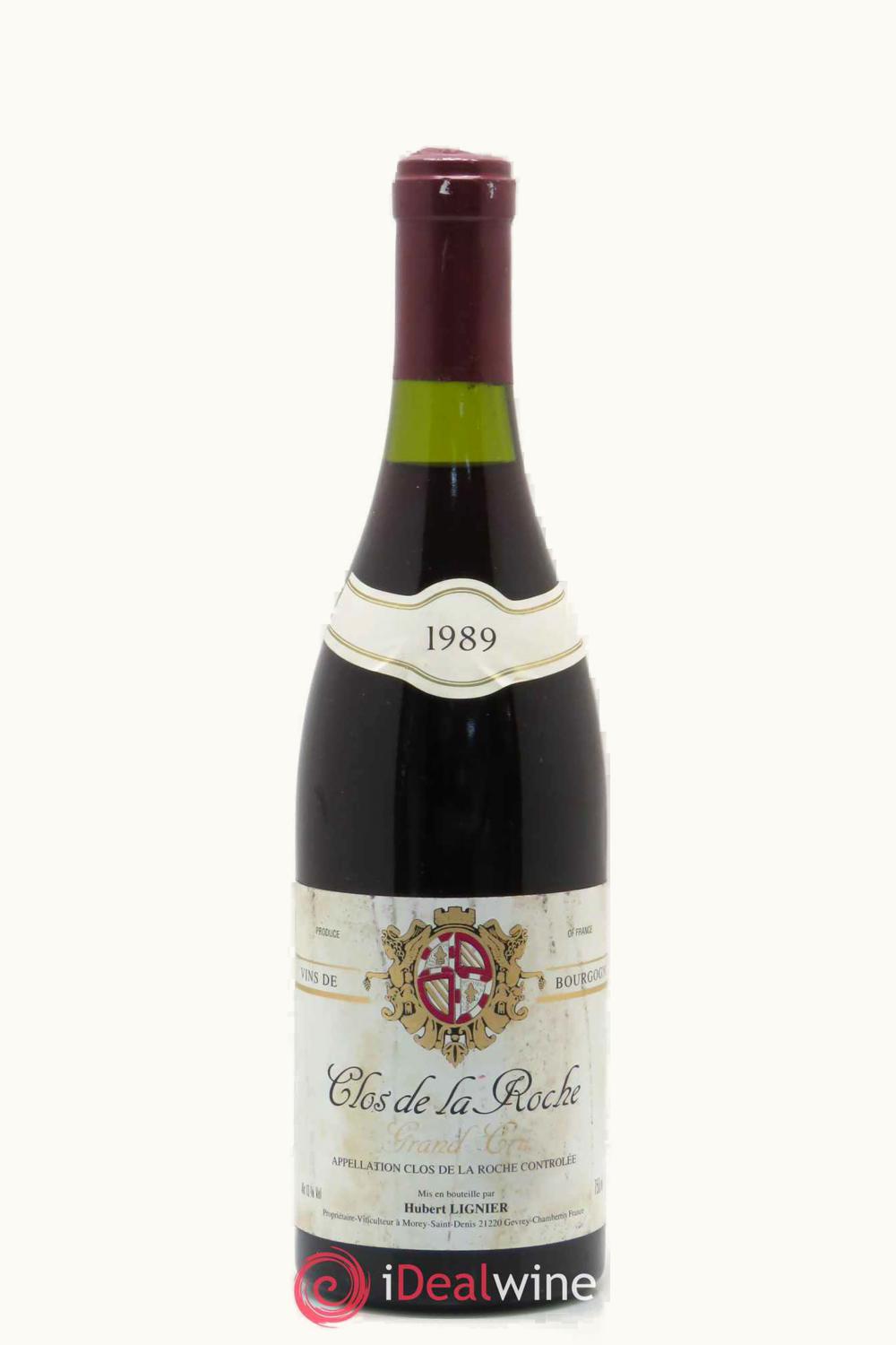 Domaine Hubert Lignier Grand Cru Cote Nuit Clos de la Roche Morey St. Denis, 1989