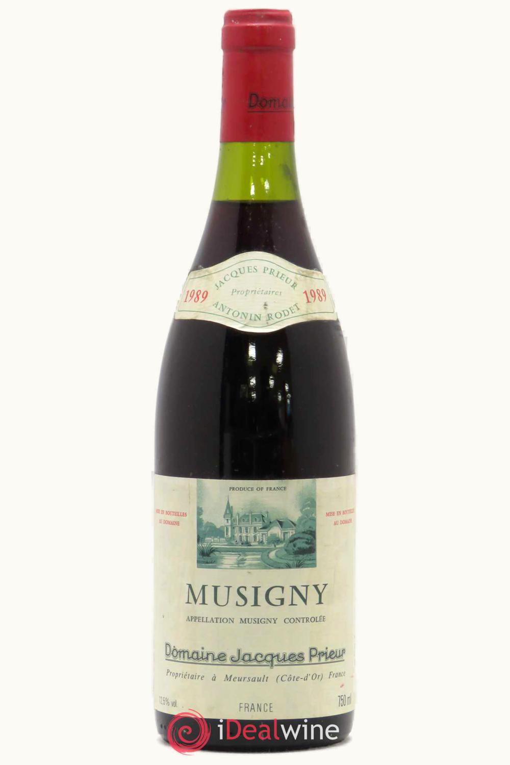 Domaine Jacques Prieur Musigny Grand Cru Le Chambolle Cote de Nuit, 1989