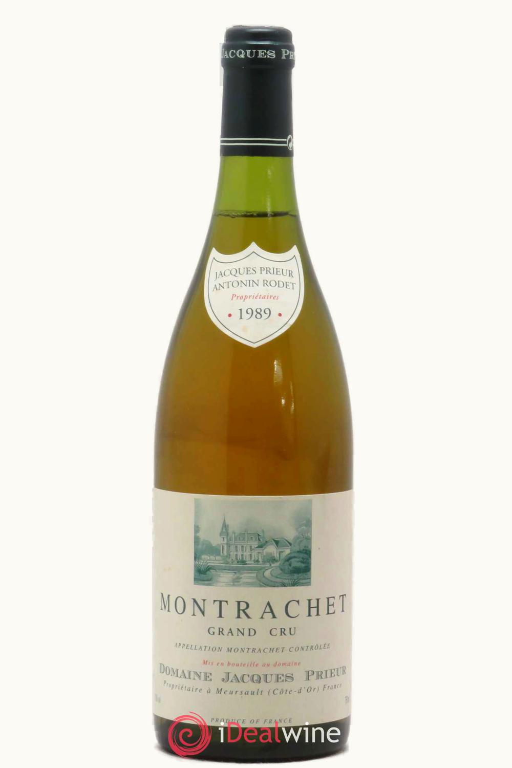 Domaine Jacques Prieur Montrachet Grand Cru Le Puligny Cote de Beaune, 1989