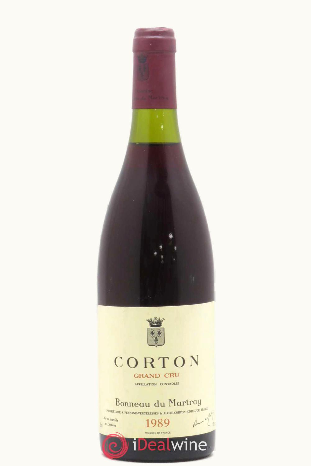 Domaine Bonneau du Martray Domaine Bonneau du Martray Corton Grand Cru Aloxe Cote de Beaune, 1989