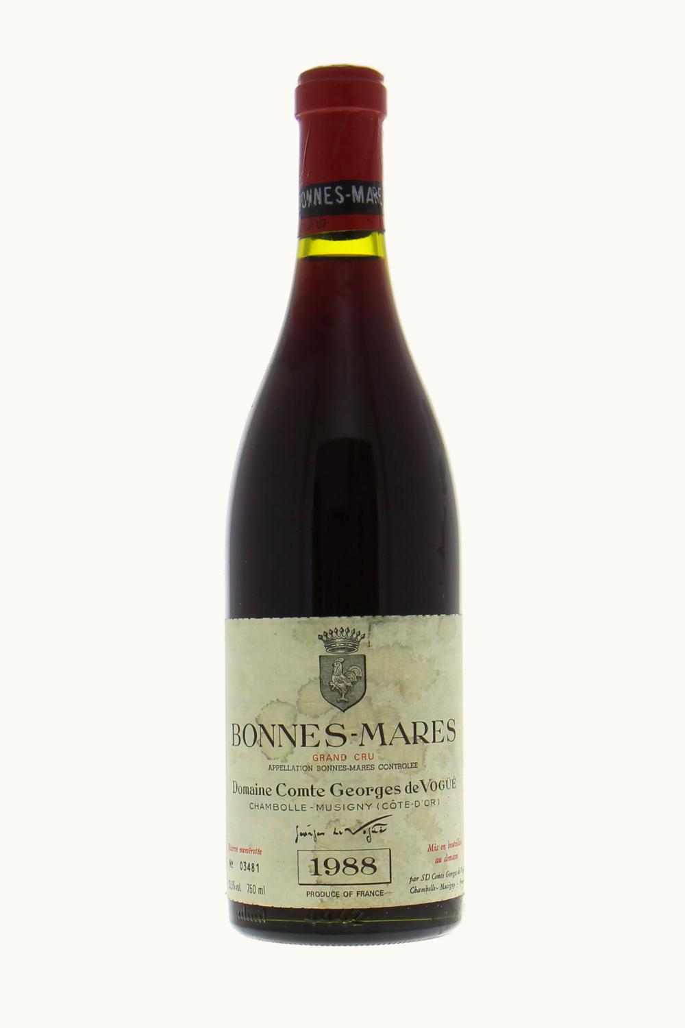 Domaine Comte George de Vogue Domaine Comte George de Vogue Grand Cru Cote Nuit Bonnes Mares Chambolle-Musigny, 1988