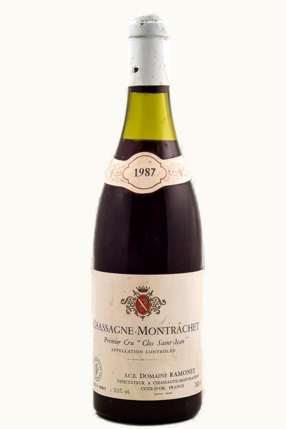 Domaine Ramonet Clos St. Jean Chassagne-Montrachet Premier Cru, 1987