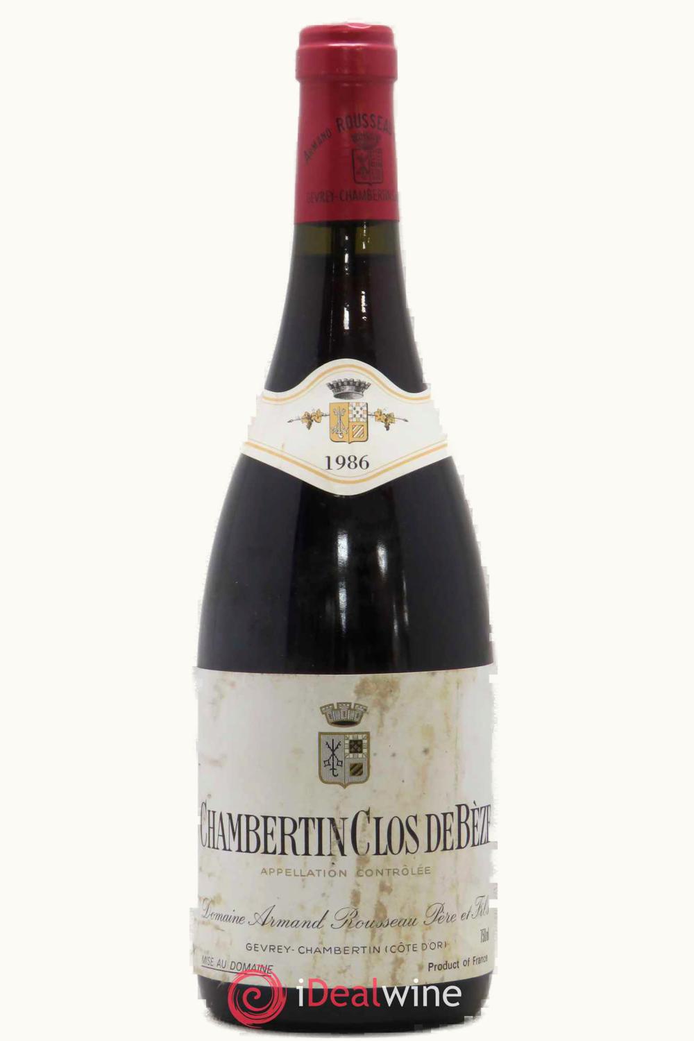 Domaine Armand Rousseau Domaine Armand Rousseau Grand Cru Clos de Beze, 1986