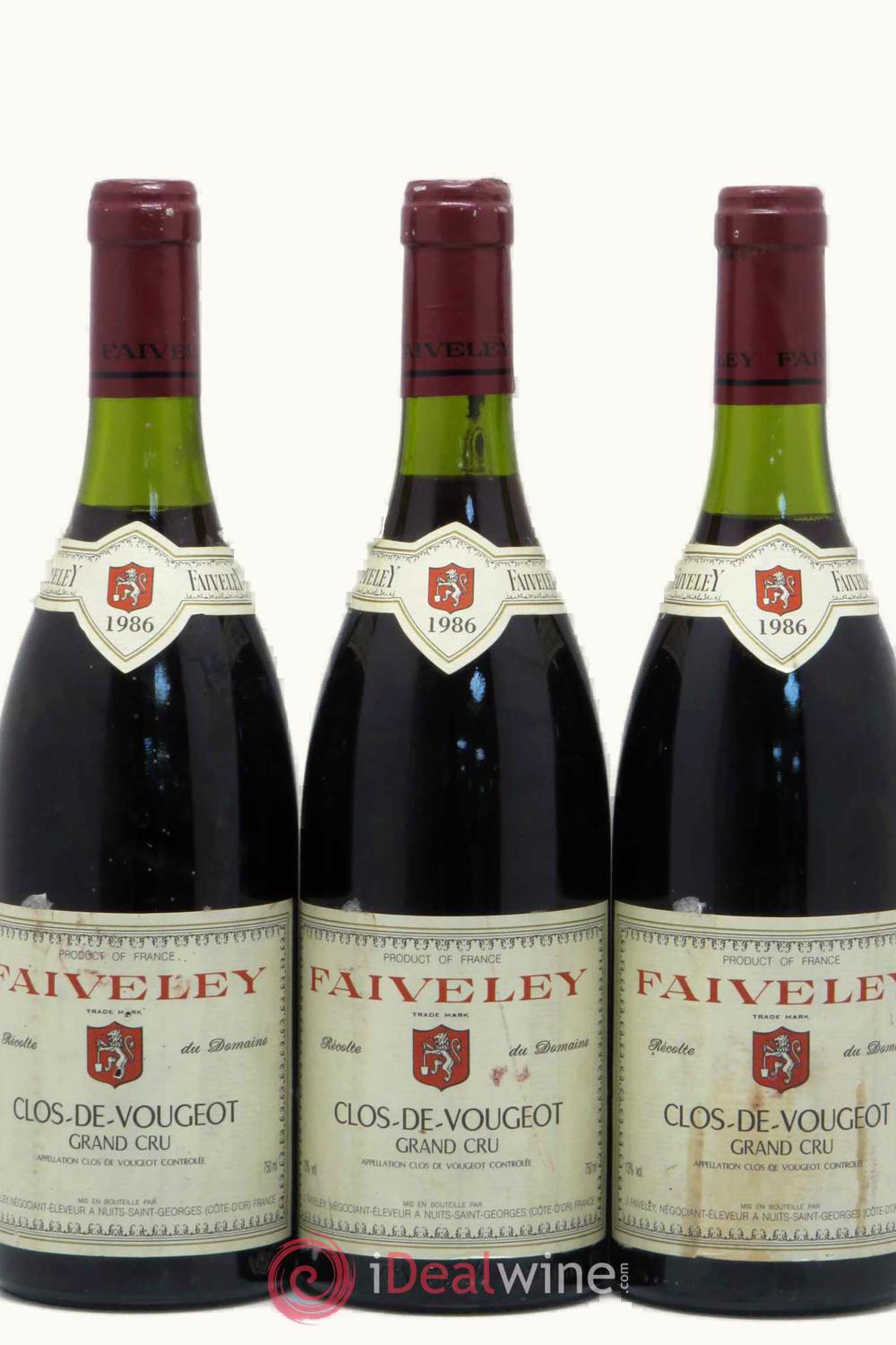 Domaine Faiveley Domaine Faiveley Grand Cru Cote Nuit Clos de Vougeot, 1986