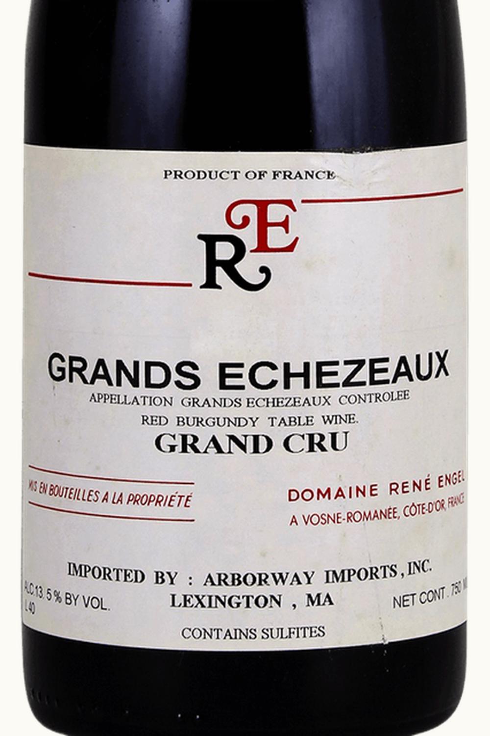 Domaine René Engel Domaine Rene Engel Grandsechezeaux Grand Cru Flagey Echezeaux Cote de Nuit, 1986