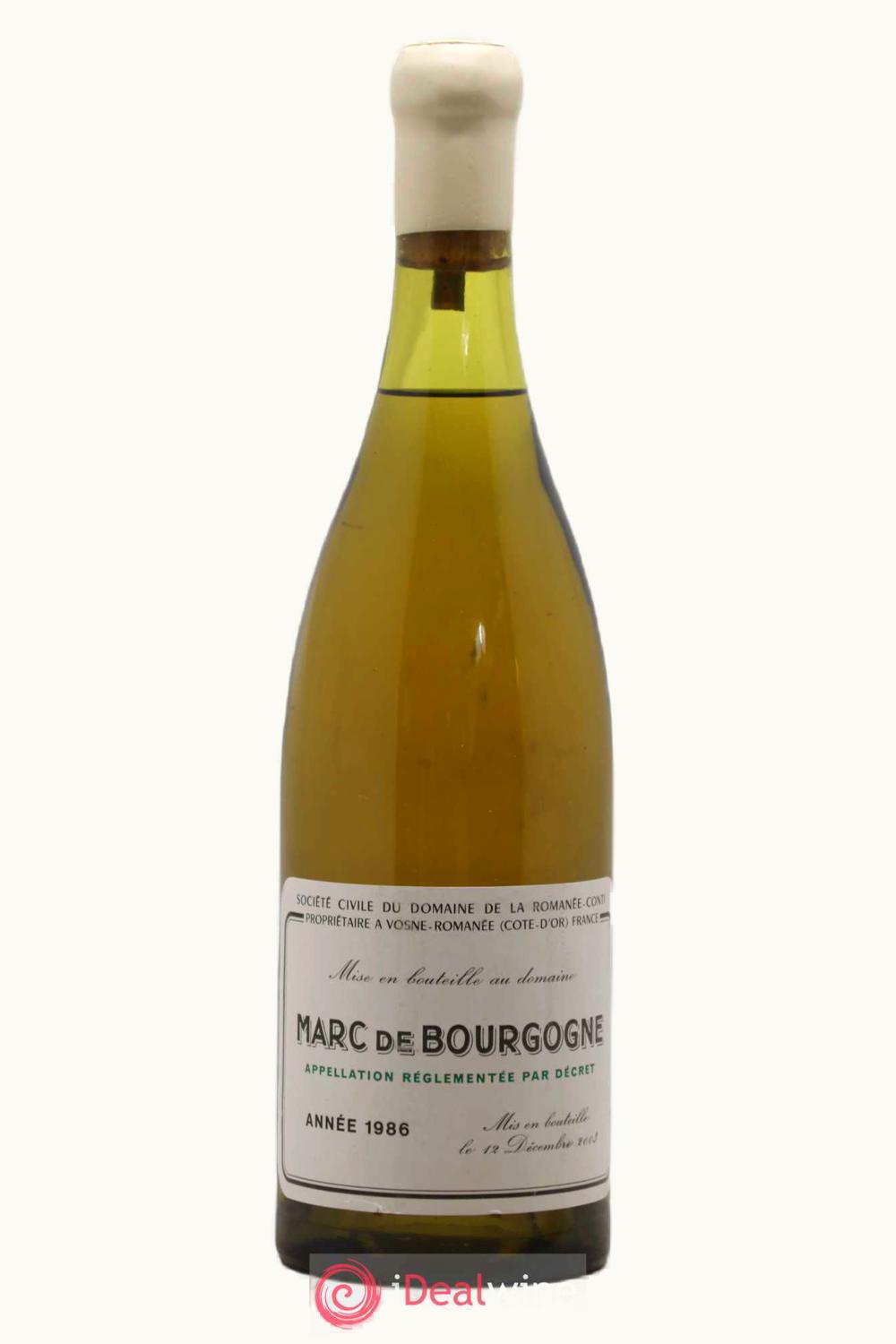 Domaine de la Romanée-Conti Domaine de la Romanée-Conti Marc Eau Vie Bourgogne, 1986