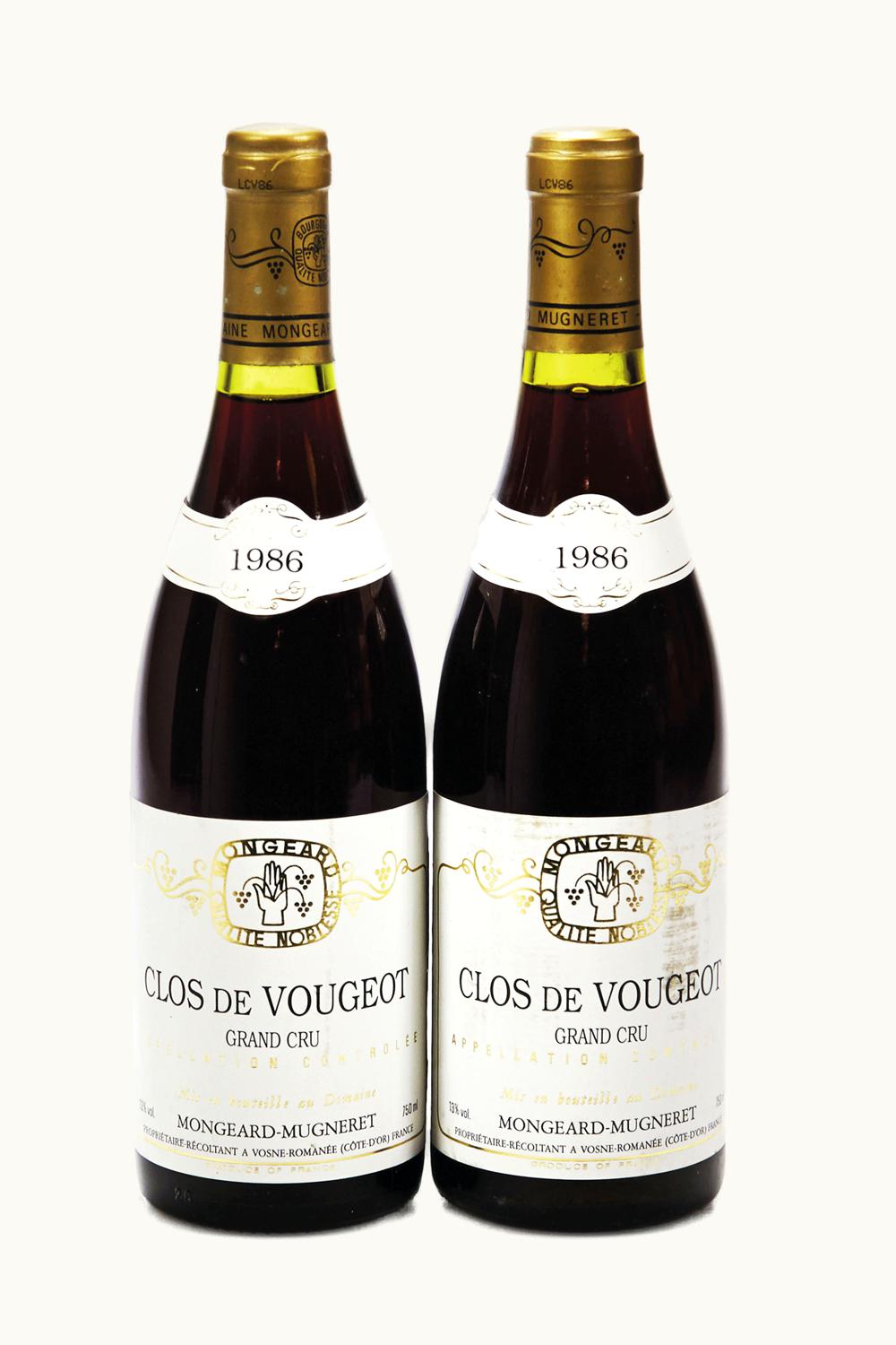Domaine Mongeard-Mugneret Domaine Mongeard-Mugneret Grand Cru Cote Nuit Clos de Vougeot, 1986