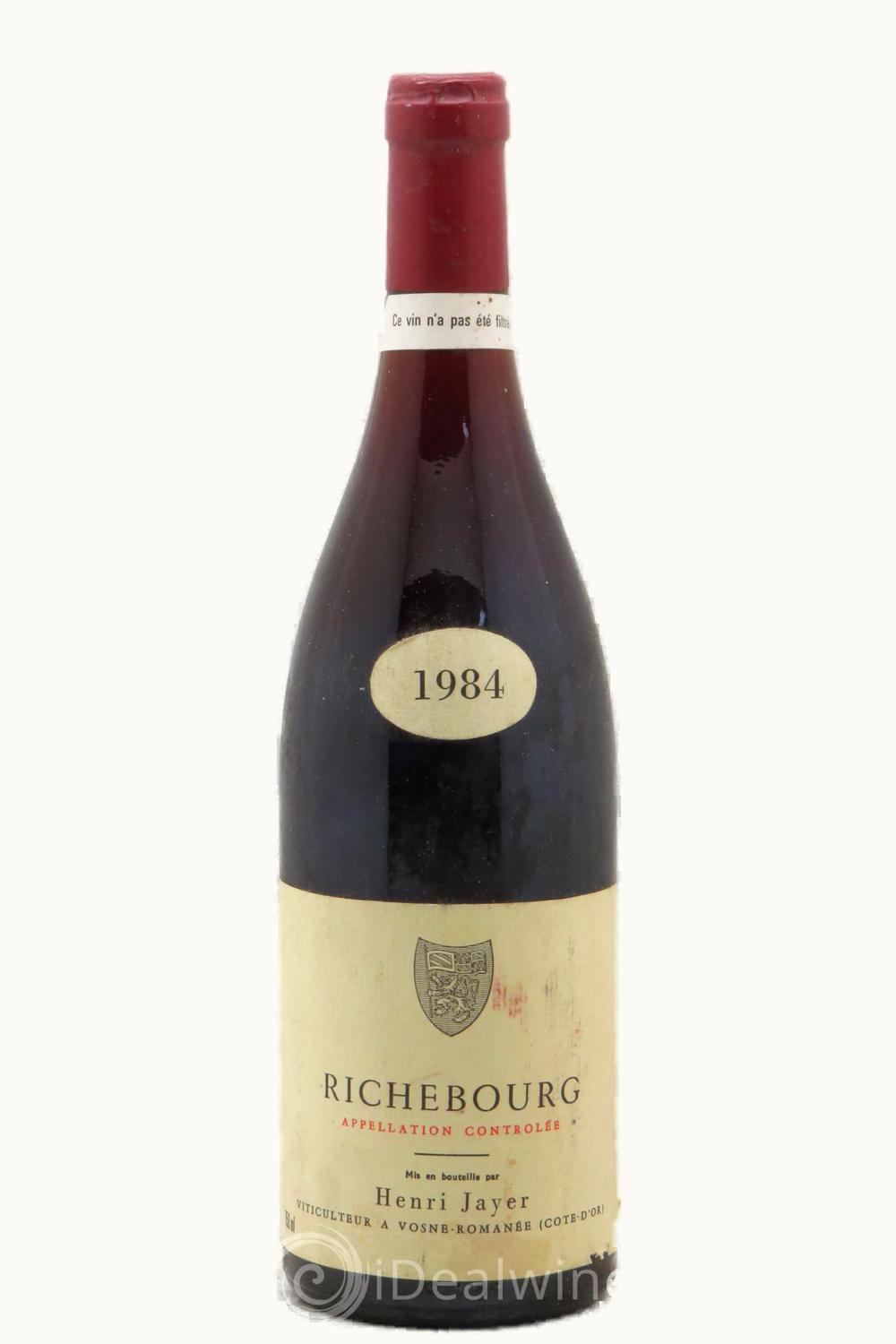 Domaine Henri Jayer Domaine Henri Jayer Grand Cru Richebourg Vosne Romanee, 1984