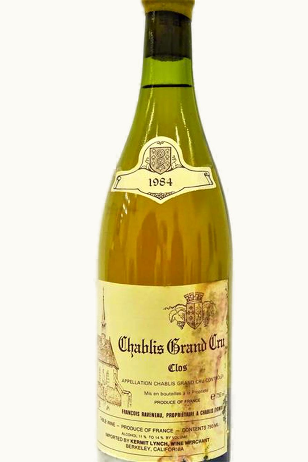 Domaine François Raveneau Domaine Francois Raveneau Les Clos Chablis Grand Cru, 1984