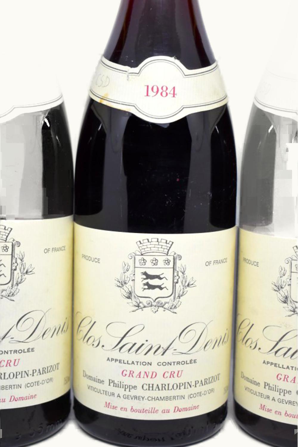 Domaine Philip Charlopin Domaine Philip Charlopin Parizot Grand Cru Clos St Denis Morey Cote de Nuit, 1984