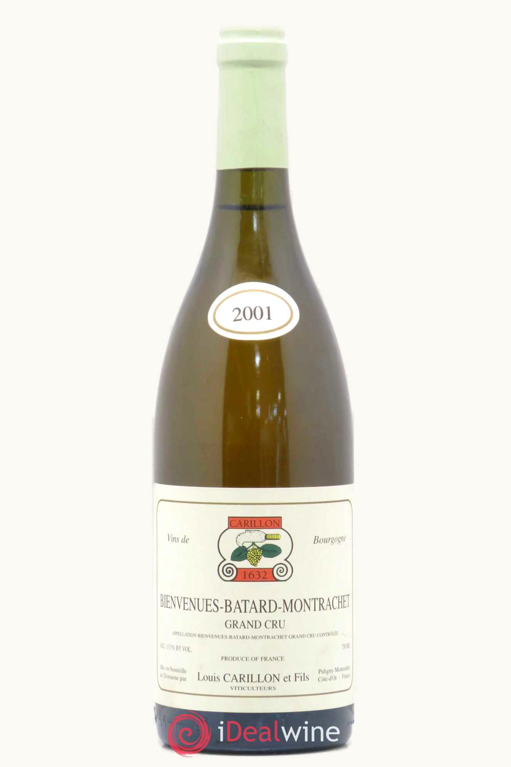 Domaine Louis Carillon Domaine Louis Carillon Grand Cru Bienvenue Batard Montrachet Puligny Cote de Beaune, 1984