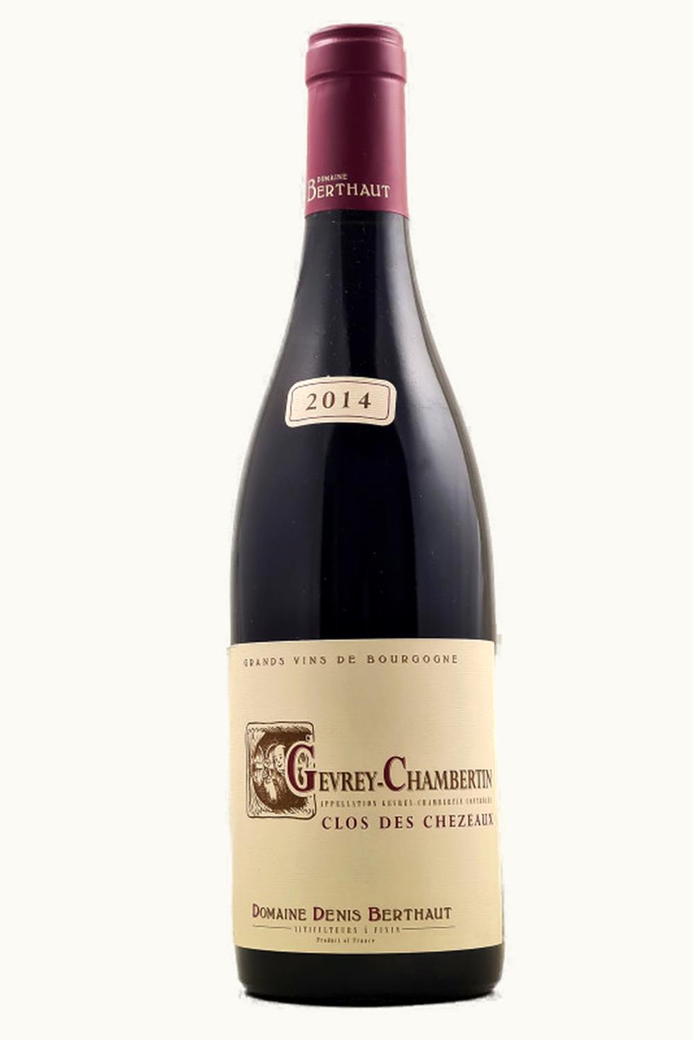 Domaine Berthaut Clos de Chezeaux Cote Nuit Gevrey Chambertin, 1984