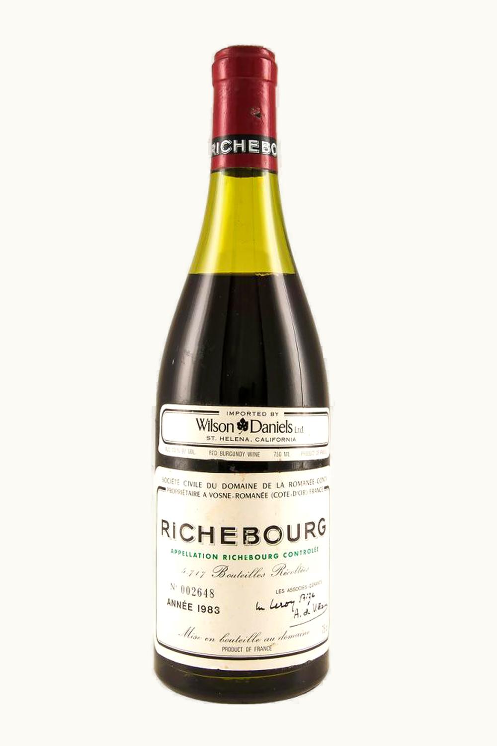 Domaine de la Romanée-Conti Domaine de la Romanée-Conti Grand Cru Cote Nuit Richebourg Vosne, 1983