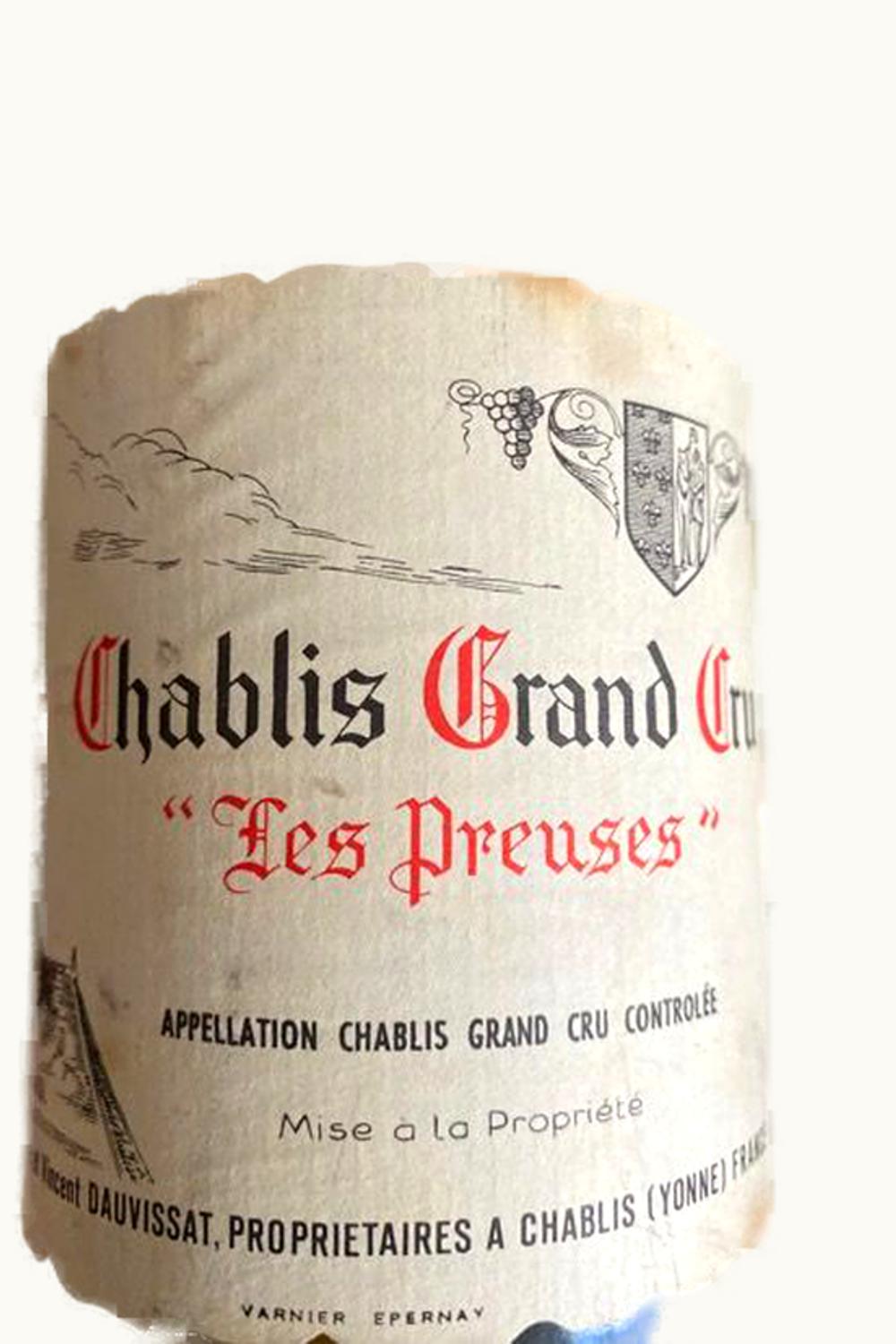 Domaine René & Vincent Dauvissat Domaine René & VIncent Dauvissat Camus Les Preus Chablis Grand Cru, 1983
