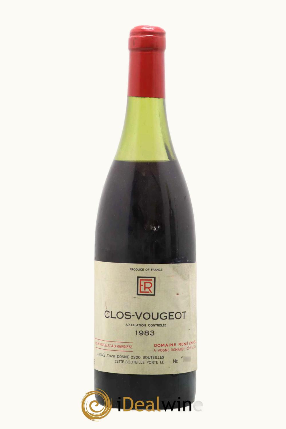 Domaine René Engel Domaine Rene Engel Grand Cru Cote Nuit Clos de Vougeot, 1983