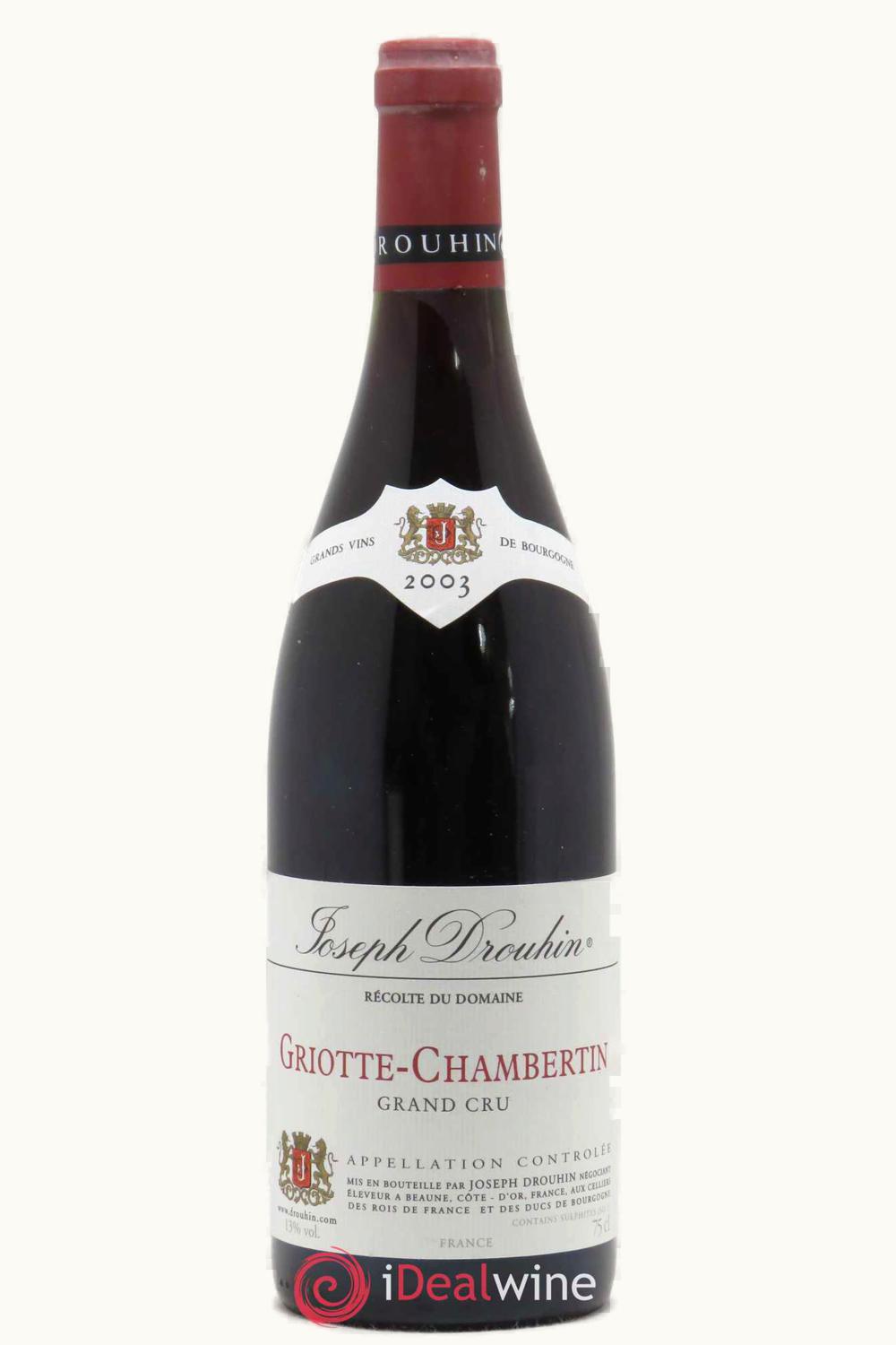 Joseph Drouhin Joseph Drouhin Grand Cru Griotte Chambertin Gevrey Cote de Nuit, 1983
