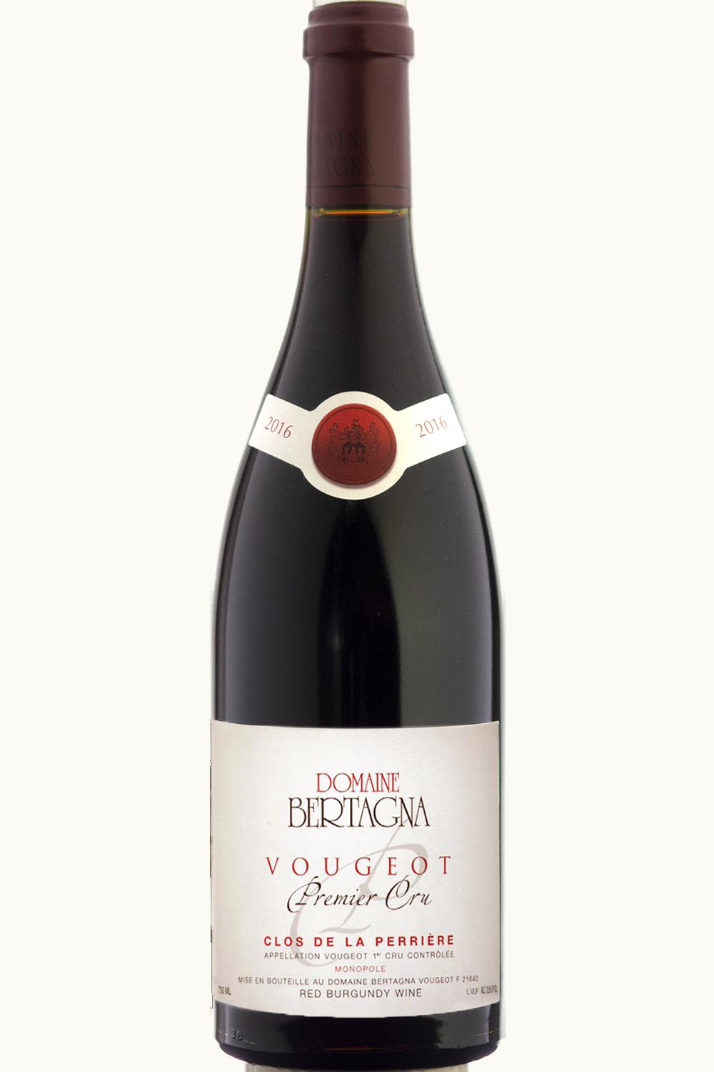 Domaine Bertagna Clos de la Perrier Monopole Vougeot Premier Cru Cote Nuit, 1983