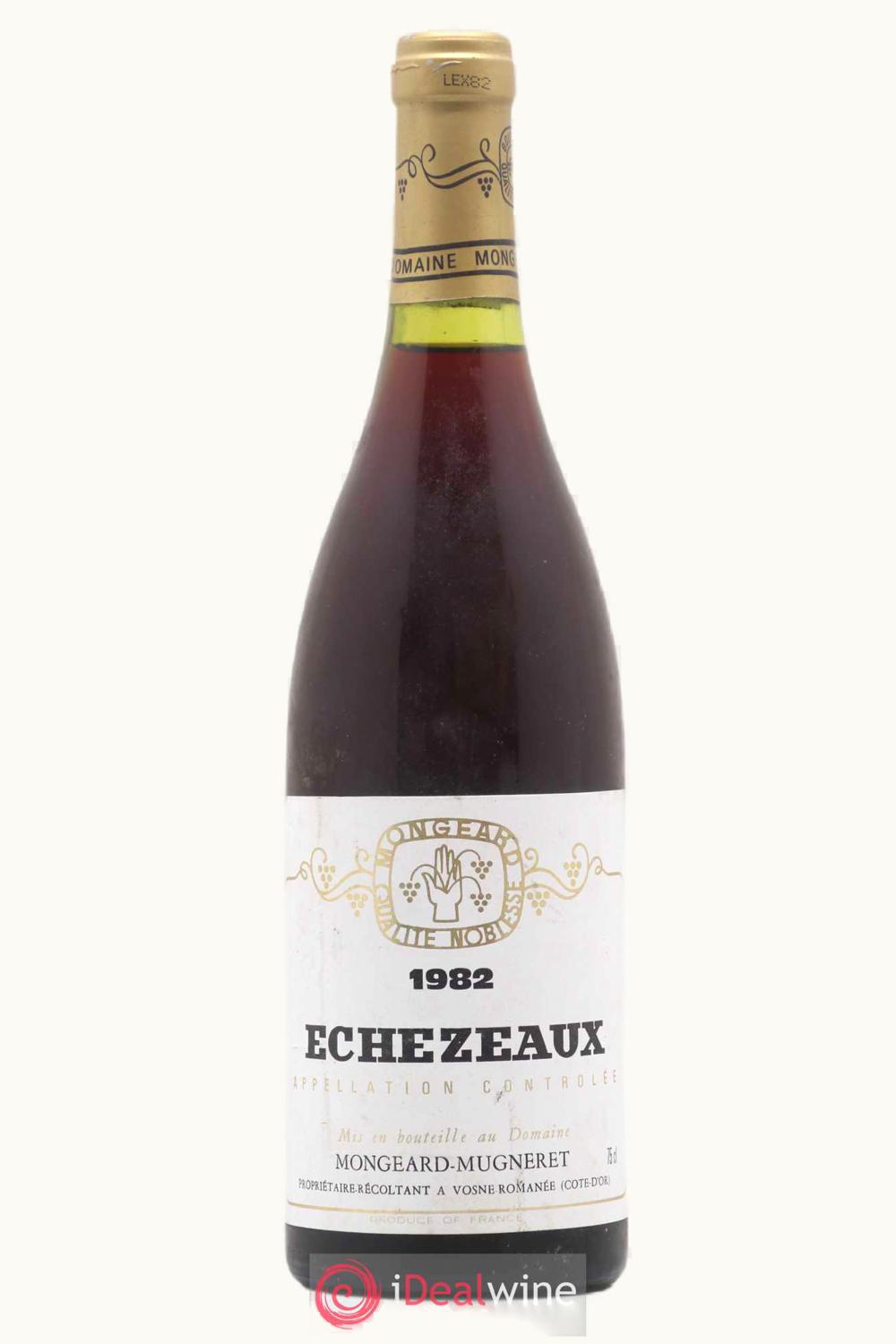Domaine Mongeard-Mugneret Domaine Mongeard-Mugneret Grand Cru Echezeaux Flagey Cote de Nuit Burgundy, 1982