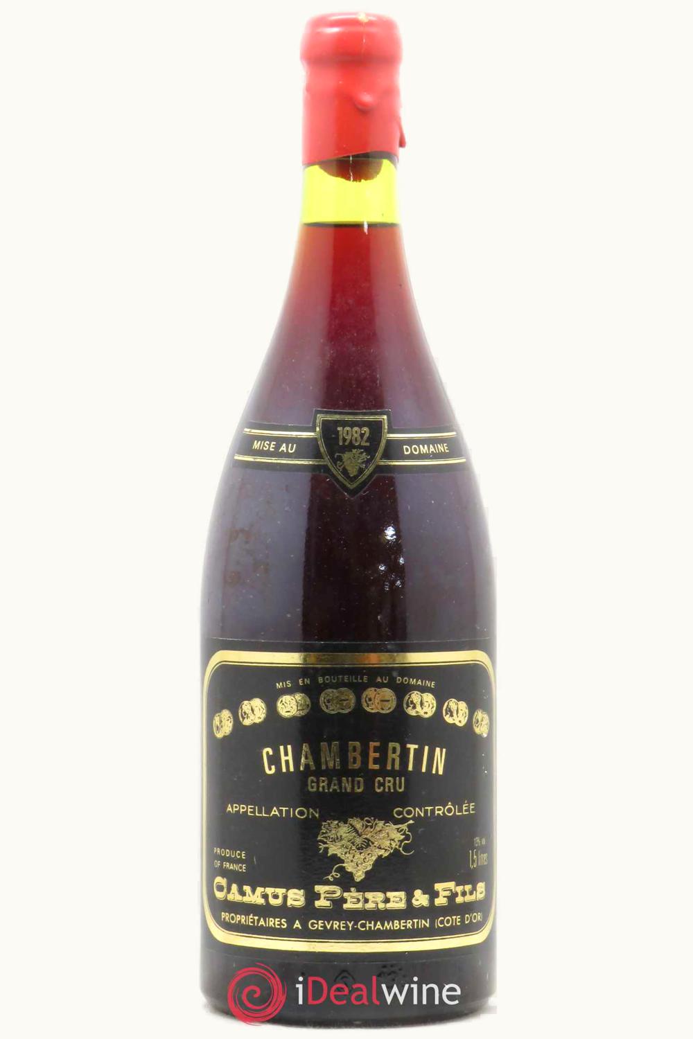 Camus Père & Fils Grand Cru Charmes Chambertin Gevrey Cote de Nuit Burgundy, 1982