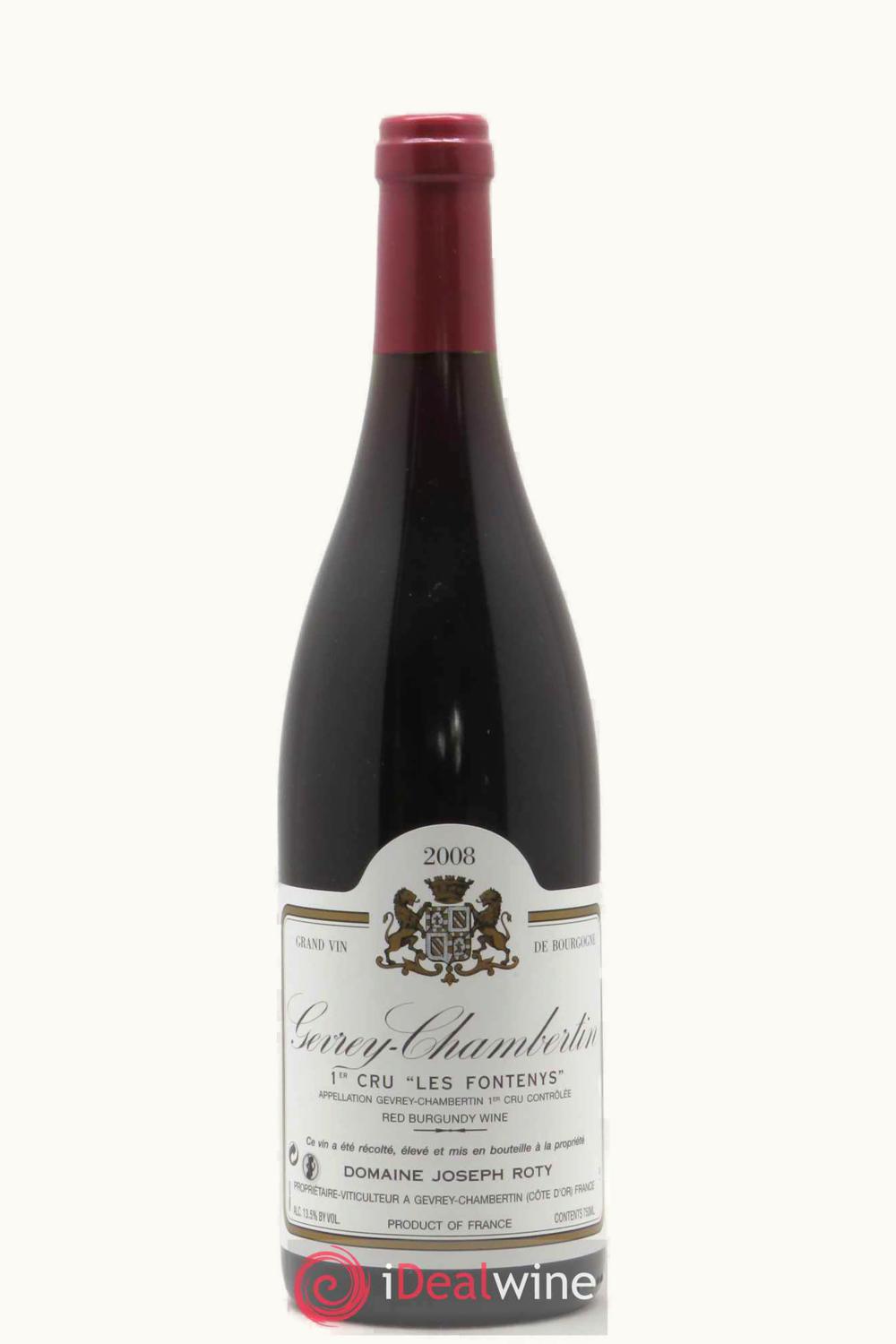 Joseph Philip Roty Les Fonteny Gevrey Chambertin Premier Cru Cote de Nuit Burgundy, 1982