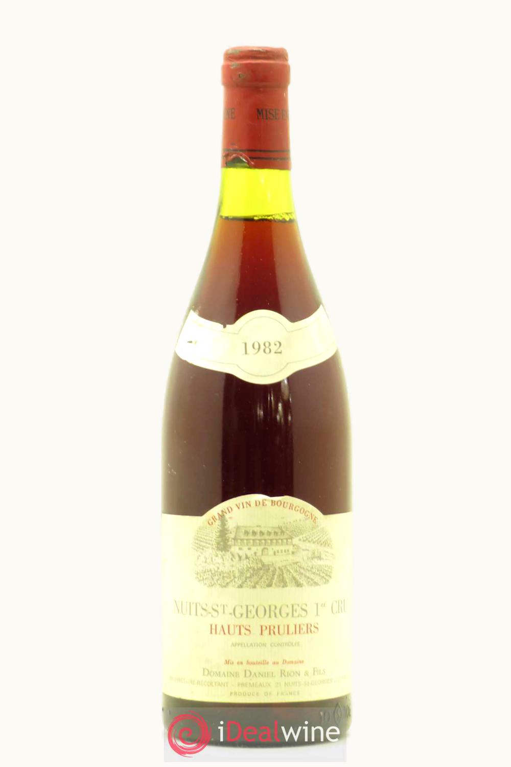 Domaine Daniel Rion Les Haut Pruliers Nuit St George Premier Cru, 1982