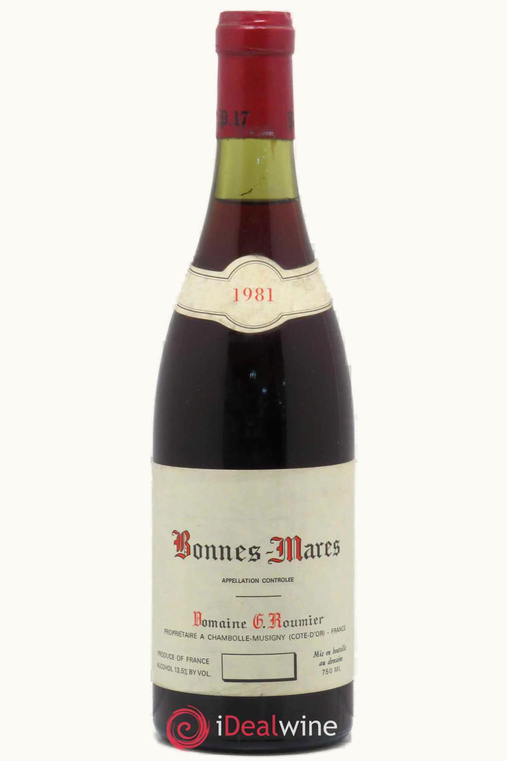 Domaine George & Christophe Roumier Domaine George & Christophe Roumier Grand Cru Bonnes Mares Chambolle-Musigny Côte Nuit, 1981