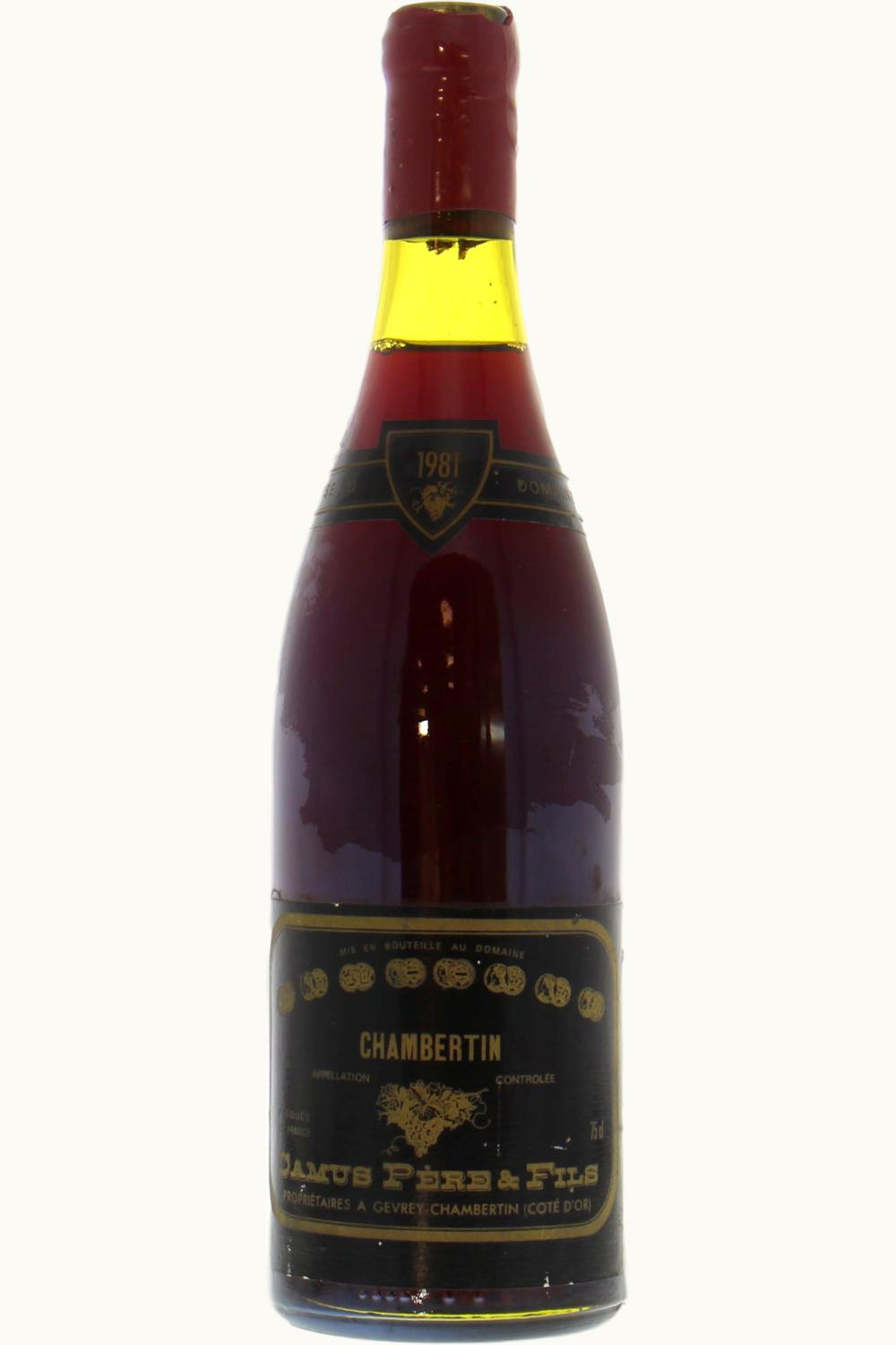Camus Père & Fils Chambertin Grand Cru Le Gevrey Côte de Nuit, 1981