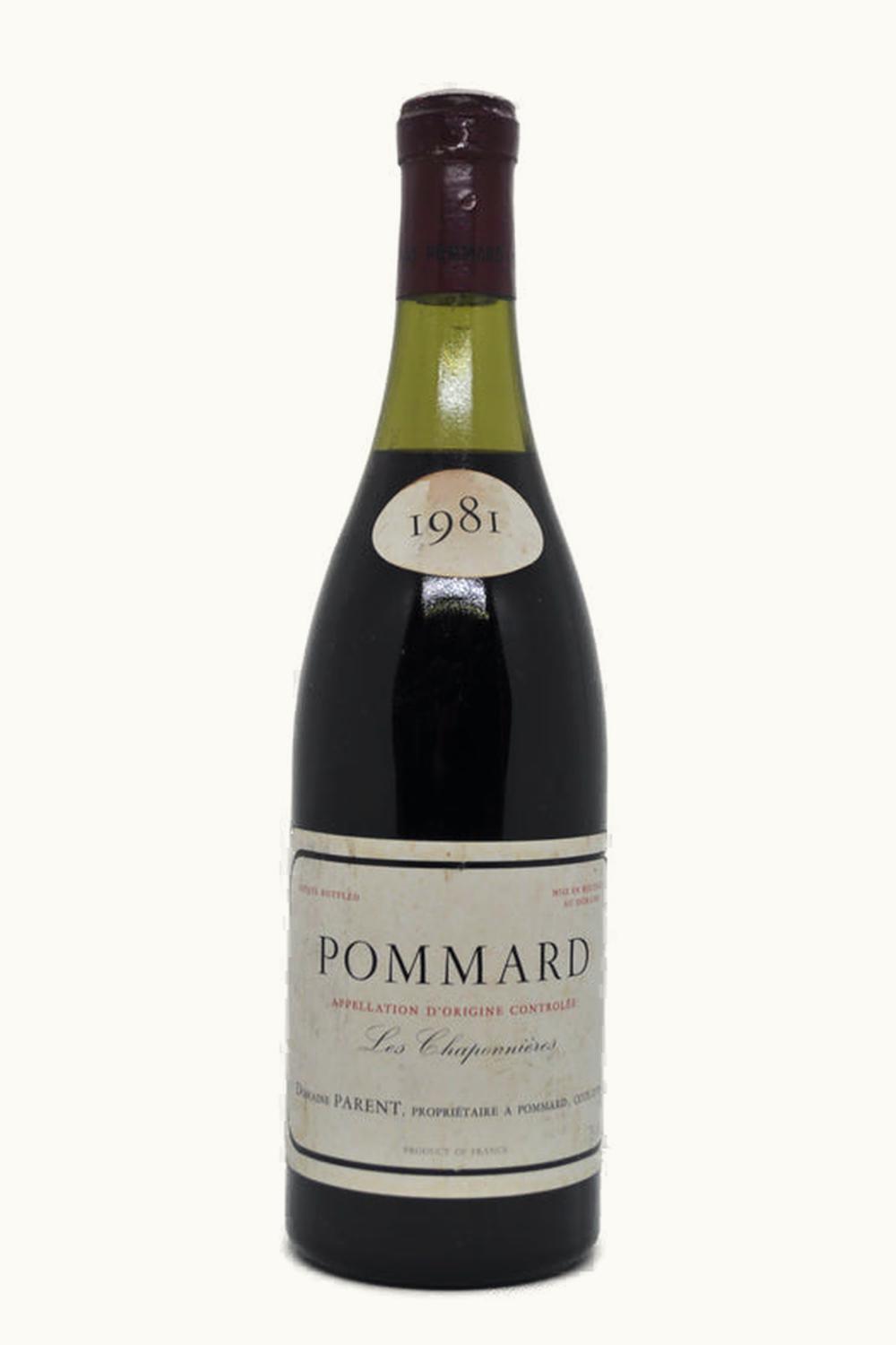 Domaine Parent Les Chaponnières Pommard Premier Cru Côte de Beaune, 1981