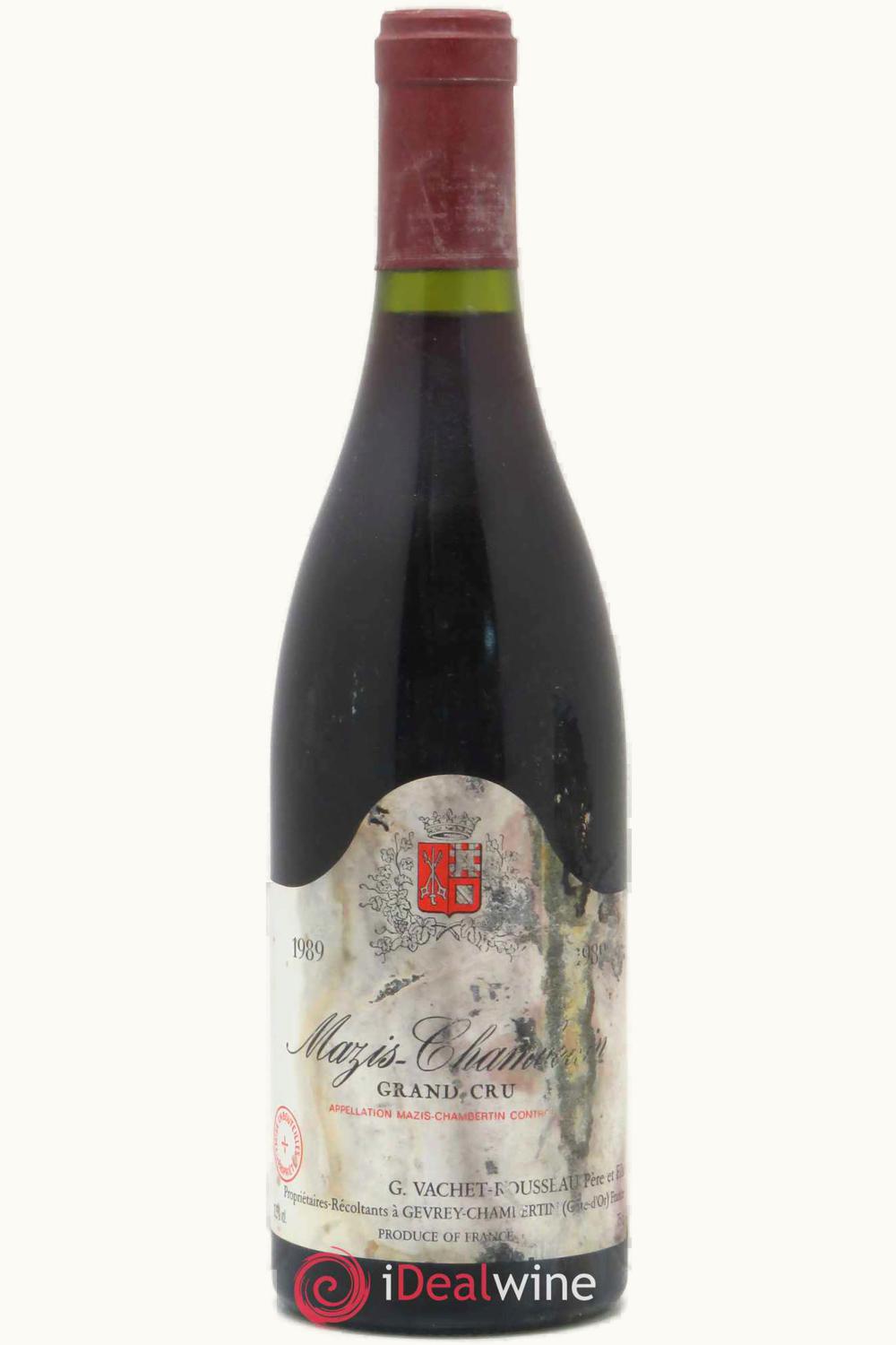 Domaine Vachet-Rousseau Domaine Vachet-Rousseau Grand Cru Mazis-Chambertin Gevrey Côte de Nuit, 1981