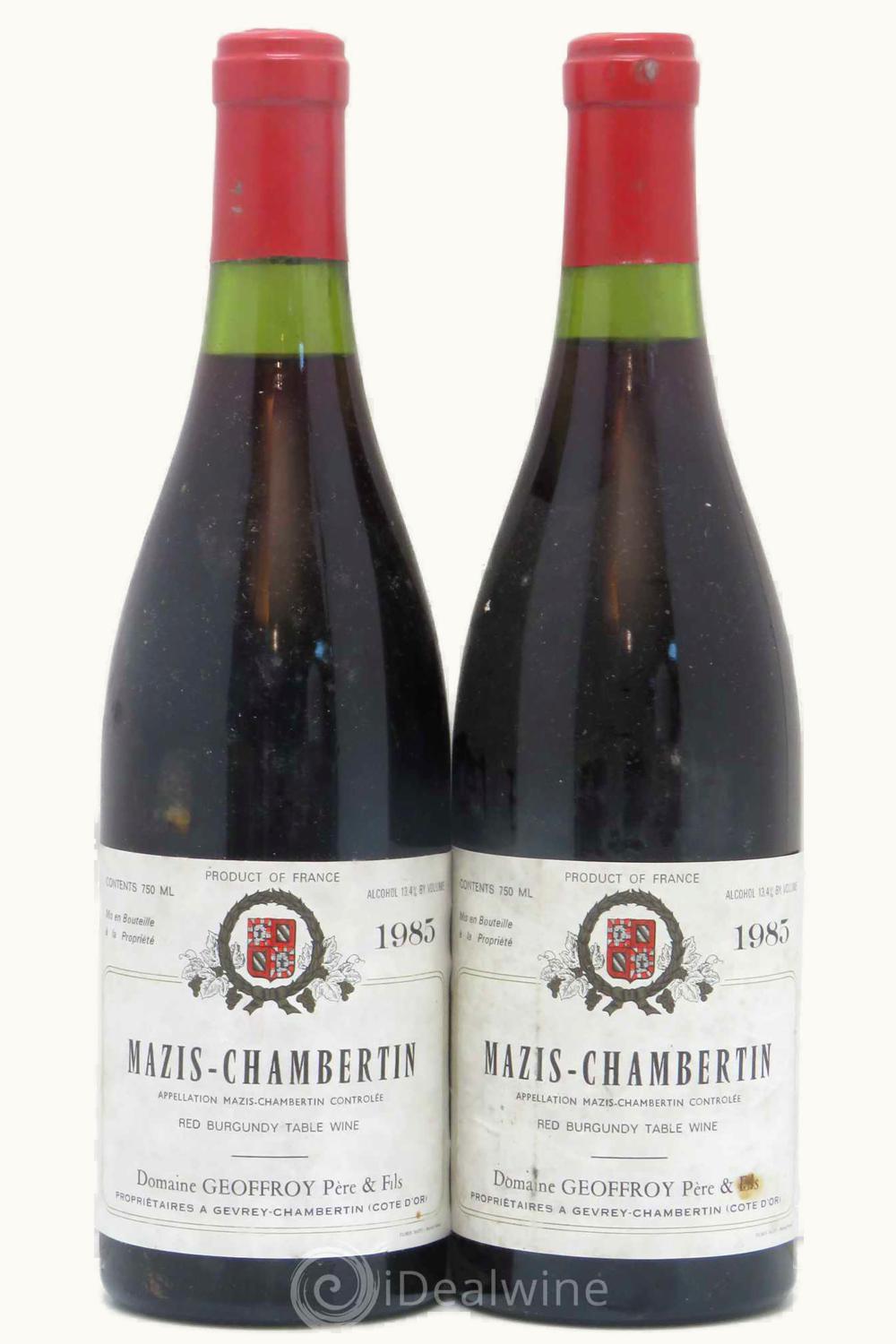 Geoffroy Père Geoffroy Père Grand Cru Mazis-Chambertin Gevrey Côte de Nuit, 1981