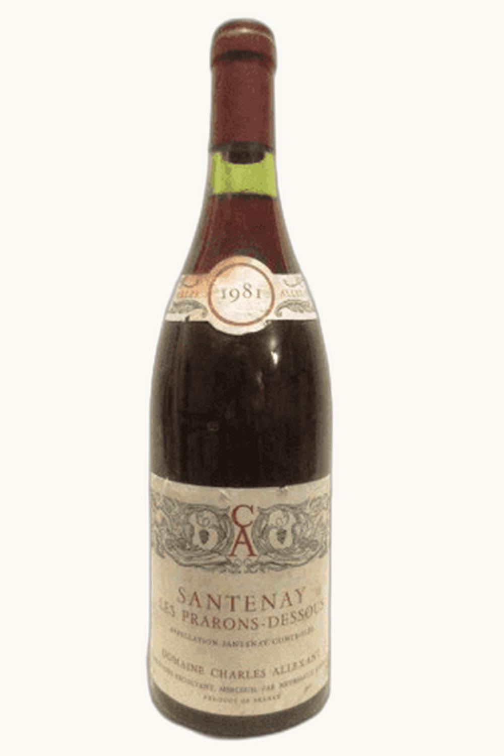 Domaine Charles Allexant Domaine Charles Allexant Les Prarons Dessous Santenay Cote de Beaune, 1981